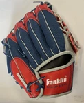 Franklin Mesh Tek 9.5" Red White Blue Youth Tee Baseball Glove.. Fixed Price $10.00.