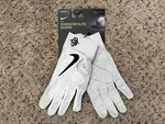 Nike Huarache Elite Baseball Batting Gloves Size Large White Black PGB642-102. Fixed Price $32.99.