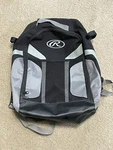 Rawlings The Mark Of Pro Youth Backpack 2 Bat And Black Gray. Fixed Price $22.99.