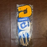 Demarini Vexxum Batting Gloves Youth Medium, White And Blue, New Bag. Fixed Price $14.98.