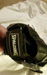 Spalding 18225 11 Inch Baseball Glove Top Grain Leather Black And Gray. Fixed Price $15.00.