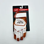 Rawlings Youth Workhorse Baseball Softball Size Small Batting Gloves White Brown. Fixed Price $22.99.