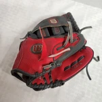 Wilson A0150 T10 Tee Ball Glove In Red Gray 10" Right Hand Throw. Fixed Price $10.00.