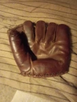 Vintage Eddie Stanky Leather Baseball Glove James W Brine Boston Mass. Fixed Price $54.99.