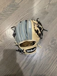Wilson A2000 Rht Model 1788 Pro Stock Infield Glove Grey / Tan Snake Skin 11.25. Fixed Price $304.59.