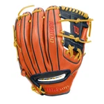 Wilson A2000 1786 11.5" Infield Baseball Glove - Orange/navy/yellow Right Hand. Fixed Price $299.95.