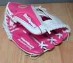 Franklin Pink & White Right Handed Throw Baseball Glove 4773AWT12 Rtp 9 1/2". Fixed Price $8.99.