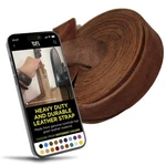 Tofl 3/4" Wide Leather Strap X 1/8" Thick, Medium Brown. Fixed Price $26.81.