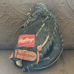 Rawlings Leather Dual Wing Cachers Mitt Rpt Mark Of Pro Used Rh. Fixed Price $178.75.