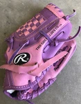 Rawlings Pink/purple 9.5 Inch Youth Baseball Glove PL195PB Right Hand Thrower. Fixed Price $9.99.