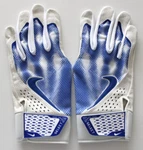Nike Alpha Select Batting Gloves Men's Large White/game Royal. Fixed Price $30.95.