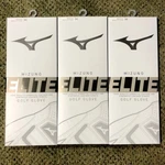 (3 Pack) Mizuno Elite Men's Gloves / Fast Shipping Lh For Rh Golfers. Fixed Price $34.95.