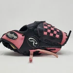 Rawlings PL90PB Pink Leather Baseball/t-ball Glove Rht. Fixed Price $11.00.