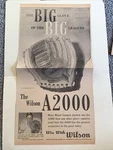 Wilson A2000 Gloves Nellie Fox White Sox 1960 Sporting News Baseball 8X15 Ad. Fixed Price $16.00.