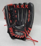 Rawlings Youth Playmaker Series PM120BSS Black Inch Glove W/ Leather Palm. Fixed Price $20.97.