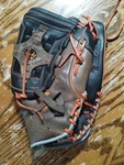 Demarini Insane Gray Orange Leather Softball Glove 14 Inch Right Hand Throw Rht. Fixed Price $59.99.