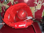 Franklin Ready To Play 9.0 Right Hand Red Tee Baseball Glove &. Fixed Price $9.95.