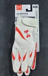 Under Armour Heatgear Ua Motive Womens Batting Gloves White/red Size Women's Lg. Fixed Price $23.83.