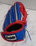 Franklin Air Tech Youth Baseball Glove Right Hand Throw RTP9N Blue Red. Fixed Price $18.95.