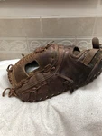 Nokona SBM100K Fully Broken In 14 Softball First Base Mitt Left Hand Throw. Fixed Price $200.00.