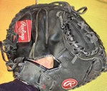 Rawlings Rcm Catchers Mitt Black Leather Baseball Softball Glove. Fixed Price $29.95.