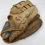 Mizuno MT550 Multi Hinge Lite Flex Brown 13" Professional Leather Glove Mitt Rht. Fixed Price $12.93.