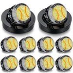 Highergo 10 Pcs Basketball Softball Baseball Mvp Dancer Champion Trophy Ring. Fixed Price $104.71.