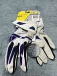 Easton Stealth Fastpitch Softball Batting Gloves Women Xl Wicking White Purple. Fixed Price $13.99.