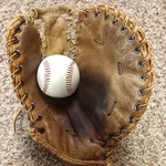 Vintage Wilson A9854 First Baseman Softball Baseball Glove. Fixed Price $29.99.
