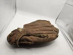 Louisville Slugger Baseball Glove Stirrup Web Brown Leather Used LSG15. Fixed Price $23.75.