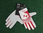 Under Armour Men's Ua Clean Up Baseball Batting Gloves 1378764 105 Red/white Xl. Fixed Price $25.00.