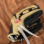 Rawlings Players Series PL115BC Reg Rh Youth Tball Baseball Glove Camel/black. Fixed Price $15.40.