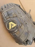 Well Used Akadema Black Infielders Glove 11.5 AJ09. Fixed Price $40.00.