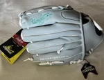 11" Rawlings Sure Catch Series Softball Glove Mint Grey Rht Leather New SCSB110M. Fixed Price $44.99.