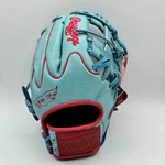 Rawlings Heart Of The Hide Baseball Glove PROR205W-2CBS Sky Blue Red Rht 11 3/4". Fixed Price $274.99.