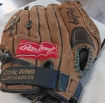 Rawlings SE135 Dual Wing Softball Glove Adjust Strap For Righthand Thrower Brwn. Fixed Price $14.49.