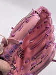 Rawlings Lightning Series 9" Baseball Glove Pink Purple LSB90PC Girls Rule Rht. Fixed Price $15.00.