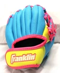 Franklin Youth Baseball T-ball Glove 8.5" Colorful Rht New. Fixed Price $7.99.