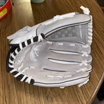 Rawlings FP12GWDS Softball Glove Lh Leather Palm Fastpitch - White & Gray. Fixed Price $24.99.