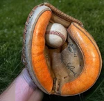 Rawlings Baseball Catchers Mitt Glove Pro Model RCM50T Lance Parrish Deep Pocket. Fixed Price $54.00.