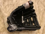 New Louisville Slugger Omaha Black Baseball Glove, Lht 12.5" Left Hand Thrower. Fixed Price $129.99.