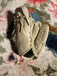 Marucci 11.75" Tan/white Leather Baseball Glove. For Right Handed Thrower. Fixed Price $90.00.