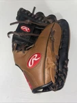 Rawlings Youth Baseball Glove D112PT Genuine Leather 1/4" Black & Brown Rht. Fixed Price $29.99.