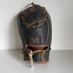Vtg Cooper Weeks Black Leather Baseball Catchers Mitt Glove Lht. Fixed Price $39.78.