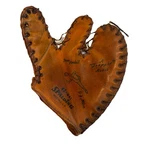 Vintage Spalding Trapper Model Baseball Mitt Glove 42-441 Three Finger. Fixed Price $40.00.