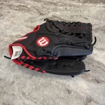 Wilson A500 Youth Black Leather Rht Broken In Game Ready -A05RB1612. Fixed Price $84.99.