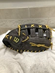 Wilson Fully Relaced Game Ready 12.25 Baseball First Mitt Right Throw. Fixed Price $110.00.
