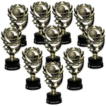 Express Medal 10-PACK 7" Tall Gold Basketball Trophies W/silicone Wristbands. Fixed Price $83.30.
