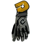 Demarini BG923 Batting Gloves Youth Medium Gray Black Leather Wrist Strap. Fixed Price $19.70.