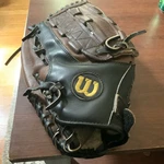 Wilson S14L 14" Leather Softball Glove Brown/black Left Hand Adjustable Strap. Fixed Price $35.00.
